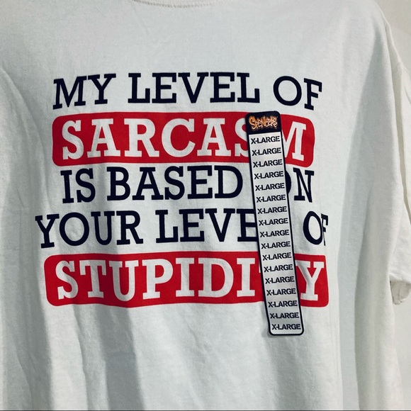 ❤️‍🔥 (5/$20) NWT Spencer’s White T-Shirt Size XL - Picture 2 of 6